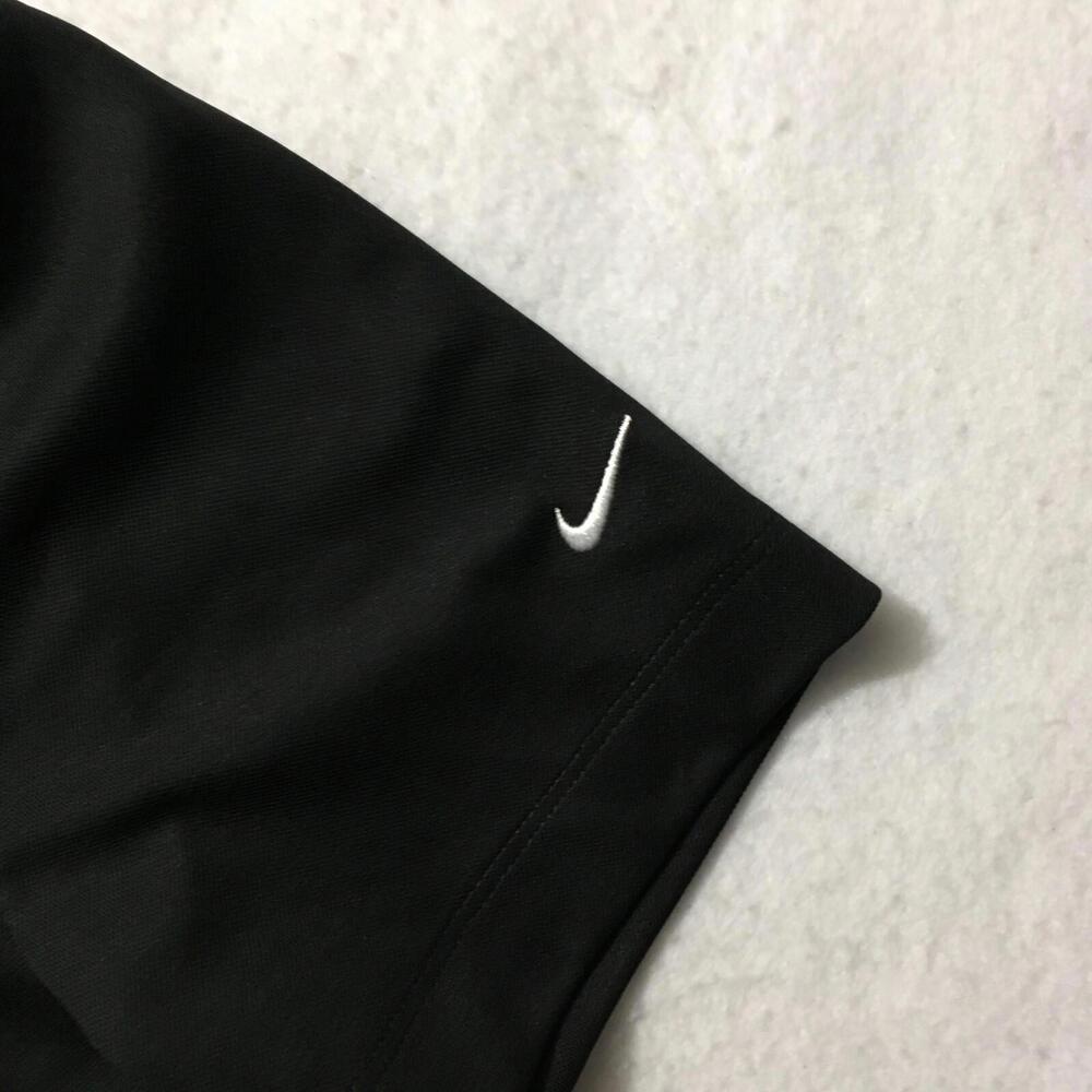 Nike Dri Fit Womens LARGE Black Golf Polo Shirt SANTANA ROW - Picture 7 of 12